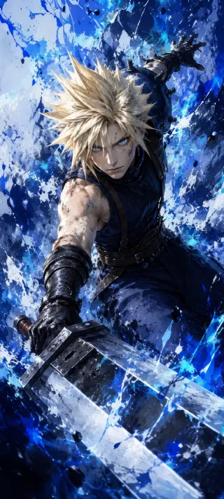 Cloud Strife phone wallpaper