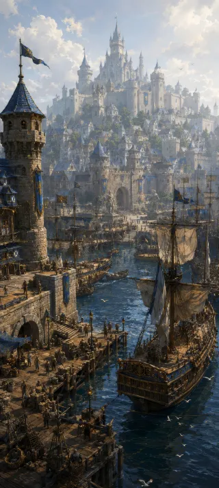 Stormwind Harbor phone wallpaper