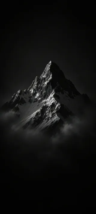 Midnight Mountain Peak phone wallpaper