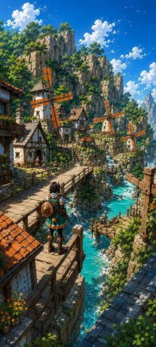The Shieldbearer’s Village phone wallpaper