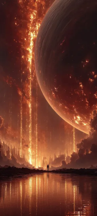 The Day the Sky Burned phone wallpaper