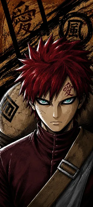 Gaara of the Sand phone wallpaper