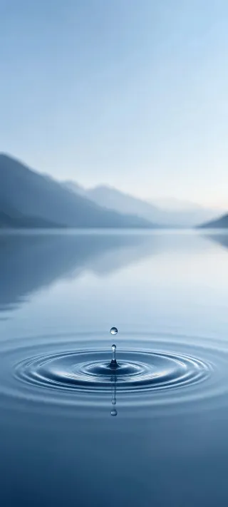Ripple on the Lake phone wallpaper