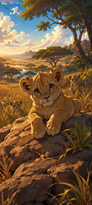 Little Kings of the Horizon phone wallpaper