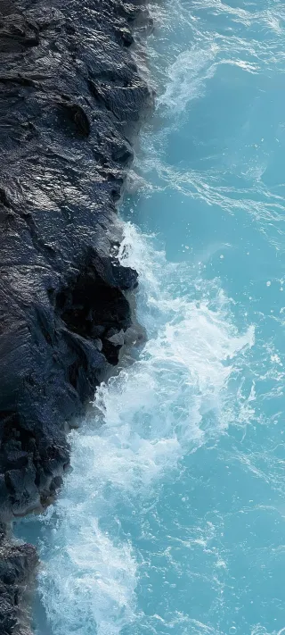 Turquoise Shoreline phone wallpaper