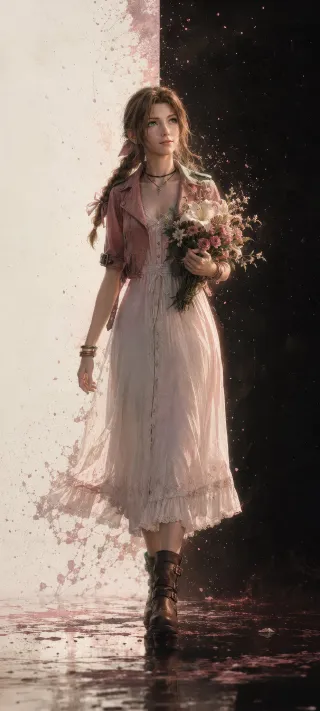 Aerith phone wallpaper