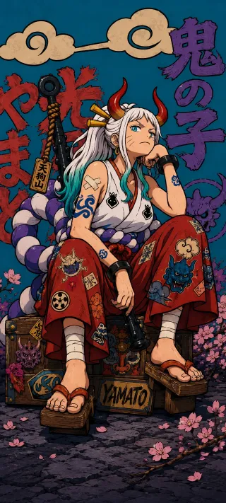 Yamato of Wano phone wallpaper