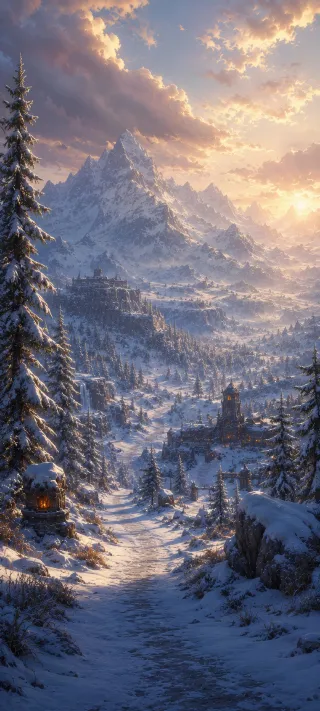 Dun Morogh Mountains phone wallpaper