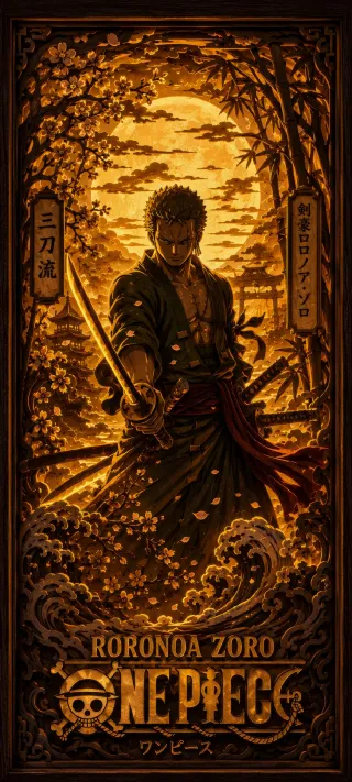 Roronoa Zoro phone wallpaper