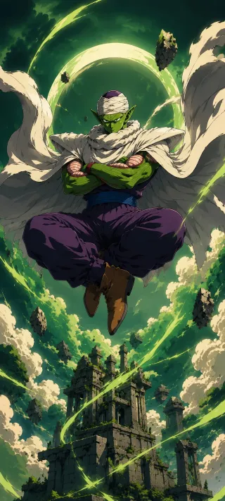 Piccolo Above the Ruins phone wallpaper