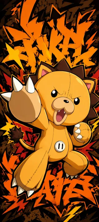 Clawed Plush Rebel Kon phone wallpaper
