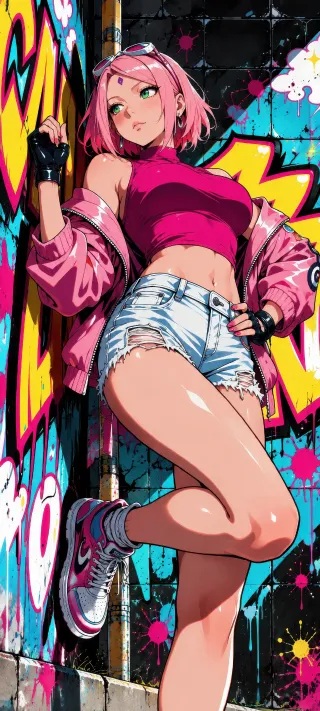 Sakura Street Muse phone wallpaper