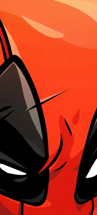 Close-Up of Deadpool phone wallpaper