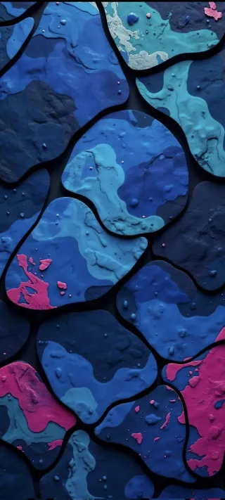 Abstract Terracotta Cells phone wallpaper