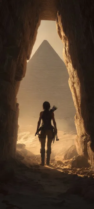 Adventurer in Egypt phone wallpaper