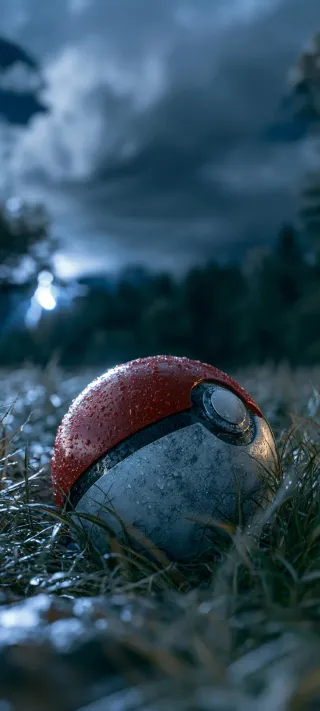 Abandoned Poké Ball phone wallpaper