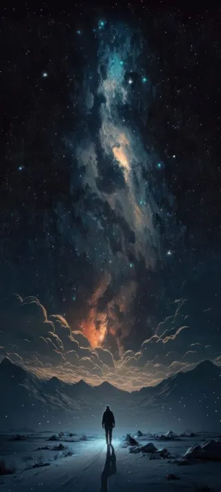 Celestial Gateway Over the Tundra phone wallpaper