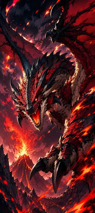 Embers Across the Wyrm phone wallpaper