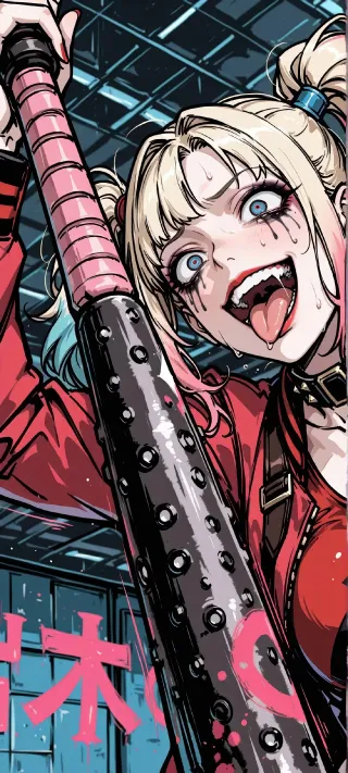 Harley Quinn Crazyness phone wallpaper