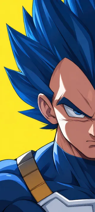 Vegeta in Super Saiyan Blue phone wallpaper