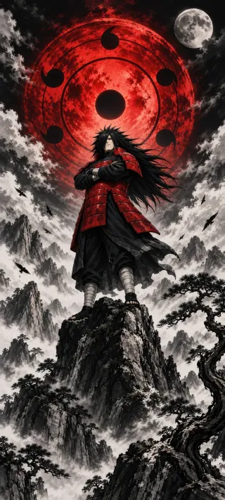Madara Under the Sharingan phone wallpaper