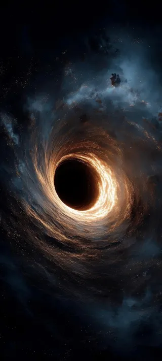 The Event Horizon of a Forgotten Star phone wallpaper