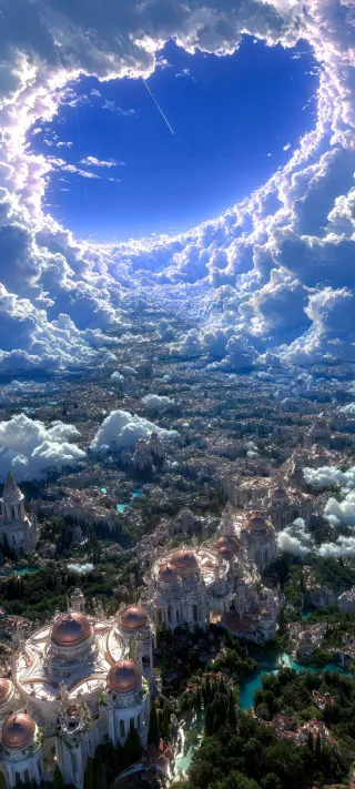 Kingdom Above the Clouds phone wallpaper