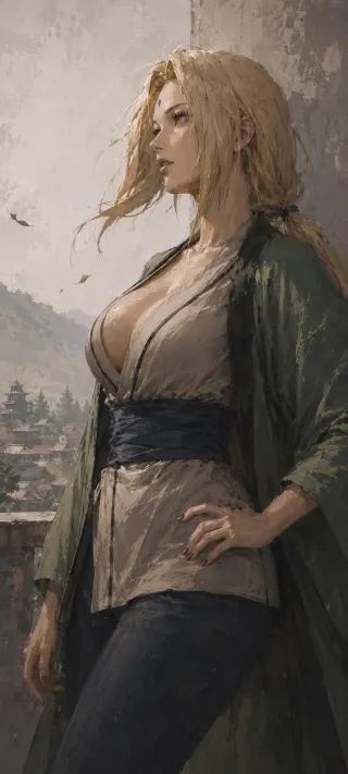Tsunade of the Hidden Leaf phone wallpaper