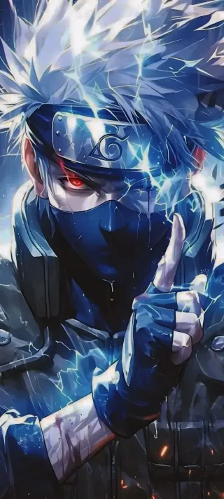 Kakashi Hatake's Lightning phone wallpaper