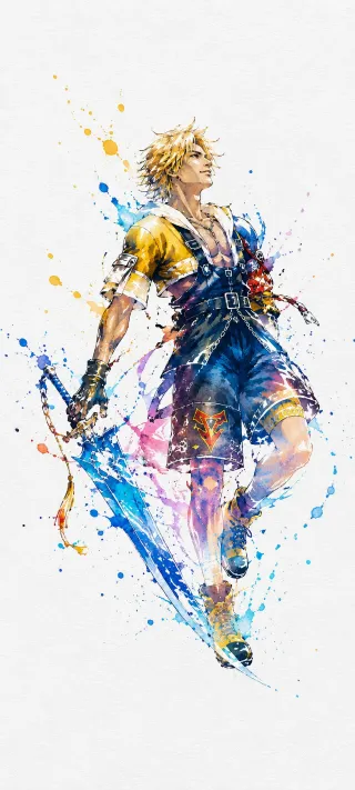 Tidus of Zanarkand phone wallpaper