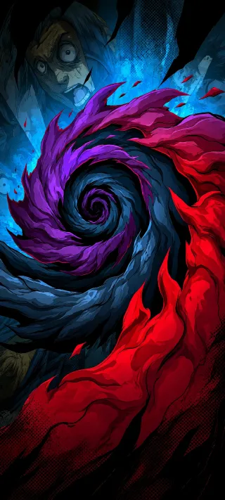 Warrior Within the Vortex phone wallpaper