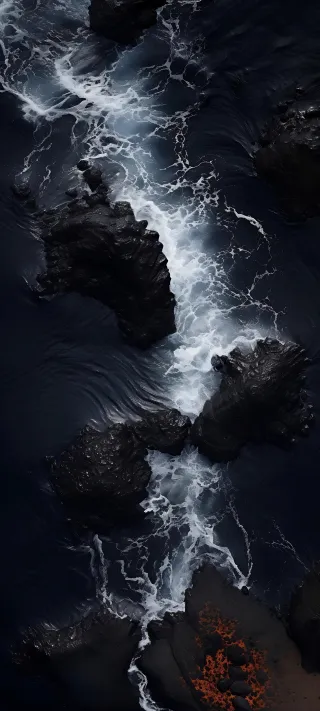 Dark Waves of the Coast phone wallpaper