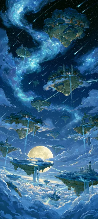 Archipelagos of the Astral Sea phone wallpaper
