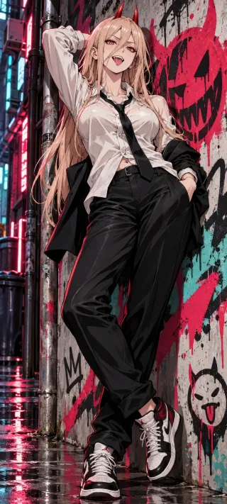 Power Among Graffiti phone wallpaper
