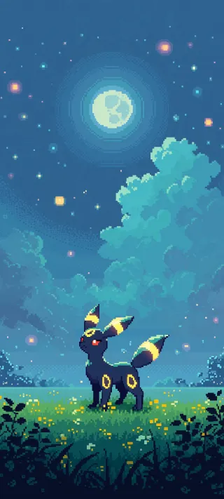 Umbreon Moonlight phone wallpaper