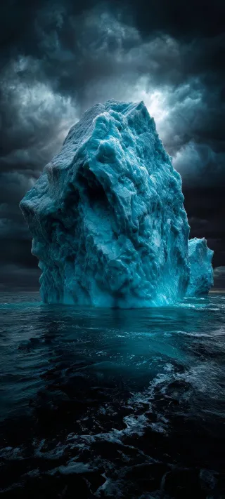 Iceberg Cinematic Photo phone wallpaper