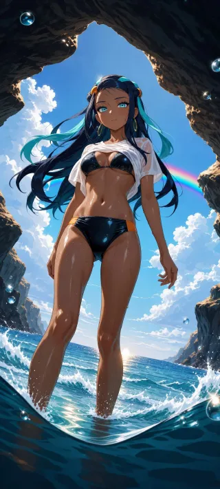 Rainbow Over Nessa phone wallpaper