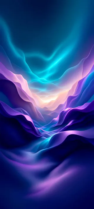 Luminous Folded Valley phone wallpaper