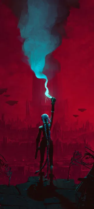 Jinx's Signal phone wallpaper