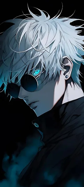 Gojo in Shadowed Glass phone wallpaper