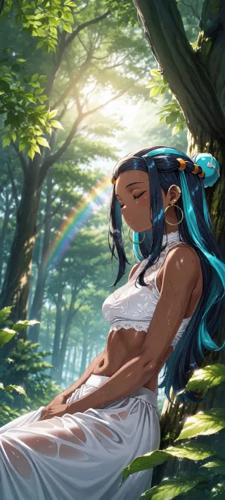 Nessa in the Grove phone wallpaper