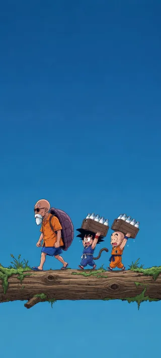 Roshi's Milk Run phone wallpaper