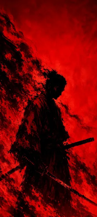 The Crimson Ronin phone wallpaper