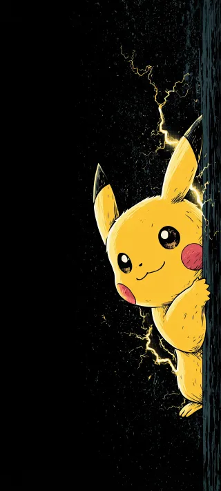 Pikachu at the Threshold phone wallpaper