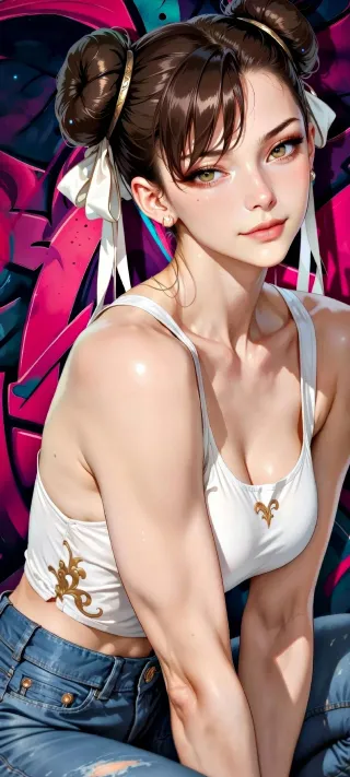 Chun-Li in White phone wallpaper