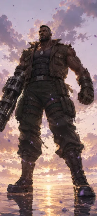Barret Wallace phone wallpaper
