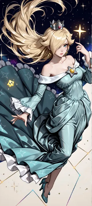 Cosmic Rosalina phone wallpaper