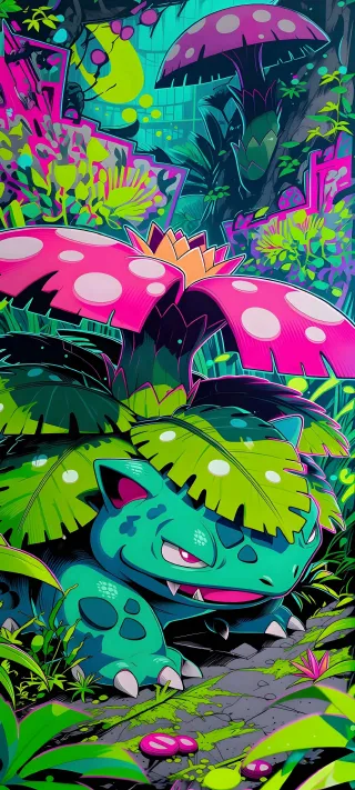 Pokémon Jungle After Dark phone wallpaper