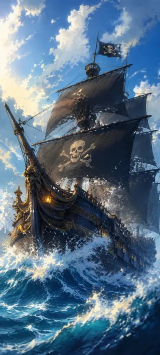 ​The Sovereign of the Raging Seas phone wallpaper