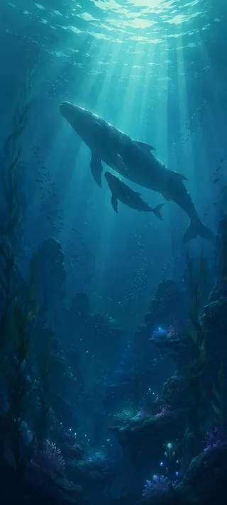 The Silent Song of the Deep phone wallpaper